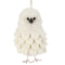 Handmade Felt Snowy Owl Christmas Ornament Arcadia Home